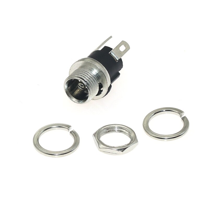 DC025M 5.5Mm X 2.1Mm Dc Power Jack Socket Female Panel Mount Connector 5.5*2.1Mm DC-025M