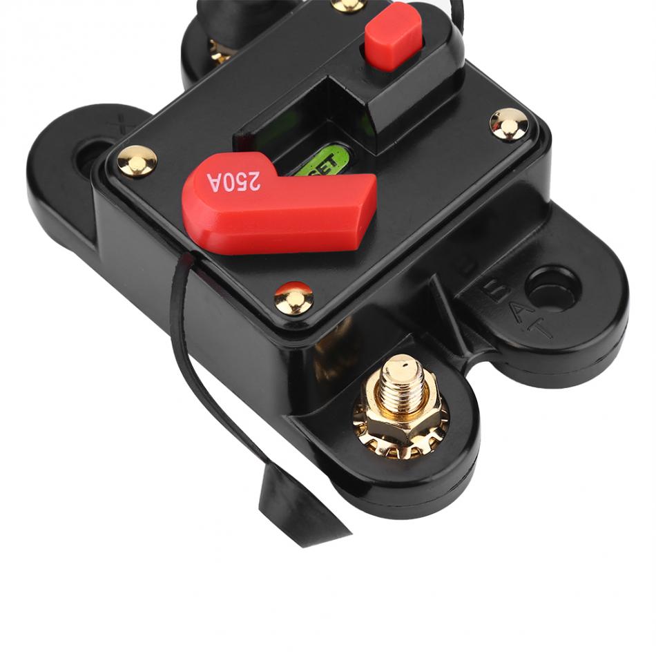 Disjoncteur de Circuit disjoncteur 12V cc | Disjoncteur de voiture, disjoncteur de voiture, fusible reconfigurable, onduleur pour voiture, vélo de bateau maritime 250A