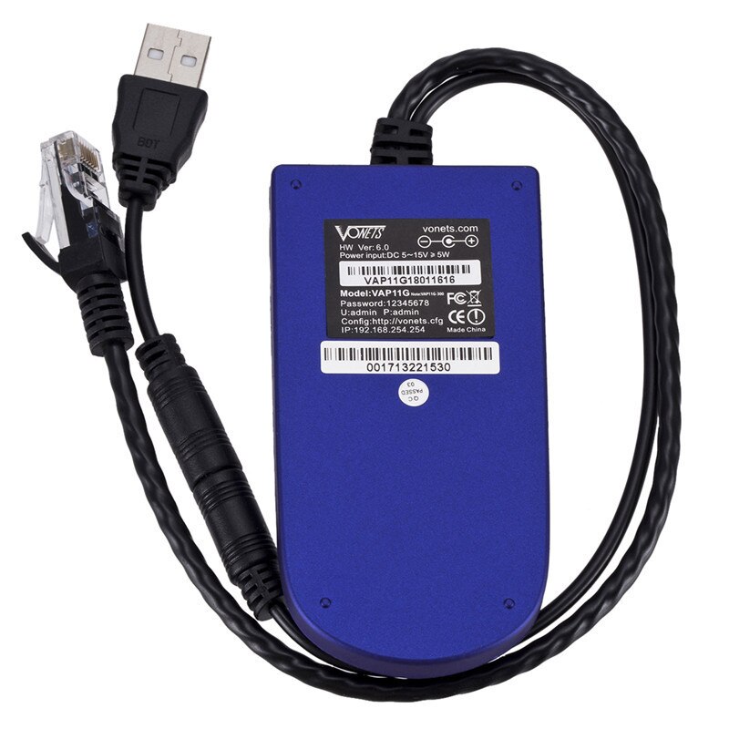 Vonets-repetidor Wifi VAP11G-300 RJ45, Mini puente inalámbrico, enrutadores, para ordenador, red, cámara, Monitor, Q15183