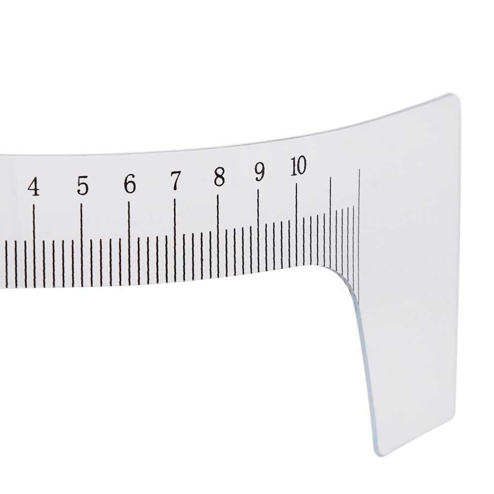 10 Uds. Reutilizable Semi permanente regla para cejas ojo Medición de cejas herramienta regla guía para cejas Microblading Calliper plantilla herramientas de maquillaje