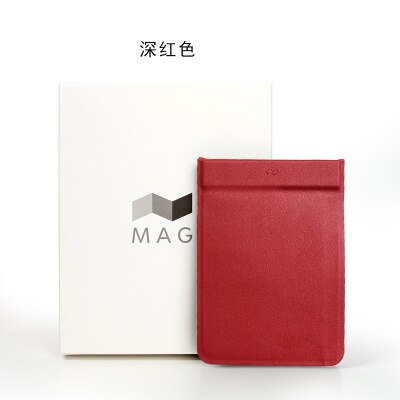 MAG Modulare Brieftasche Magnetische Benutzer-Definiert Karte Brieftasche Karte Halter Geldbörse Männer Reise Brieftaschen: Red