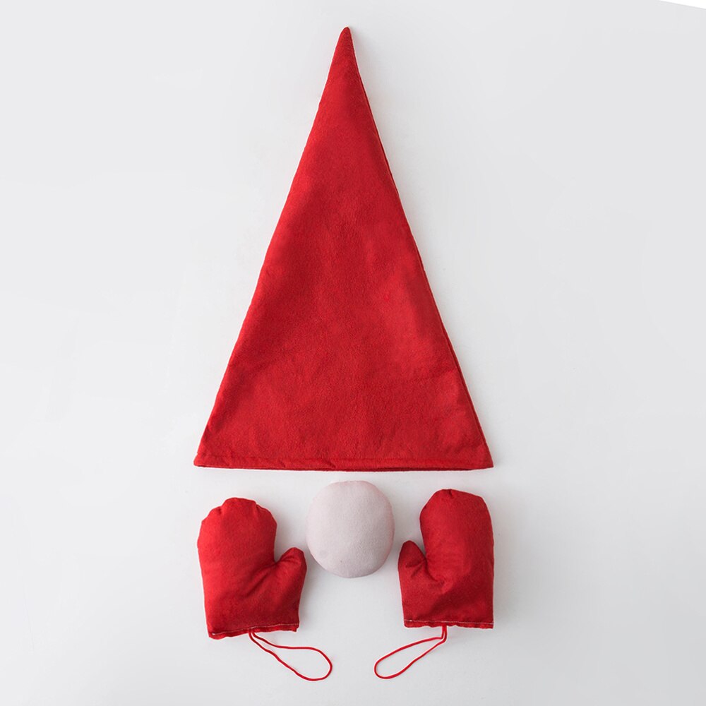 4Pcs Kerstboom Decor Hoed Neus Pop Gezicht Kerst Feestartikelen (Rood): Default Title