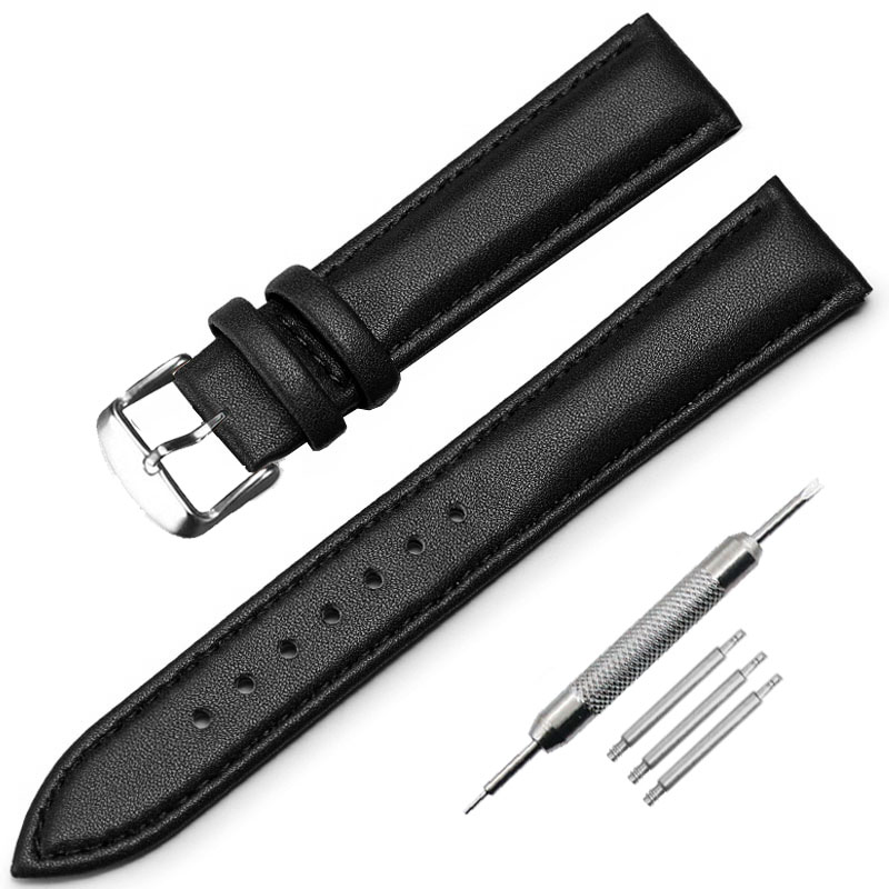 Soft Watch strap 8mm 10mm 12mm 14mm 16mm 18mm 20mm 22mm 24mm Men leather Women Watch band Part Purple Green Blue