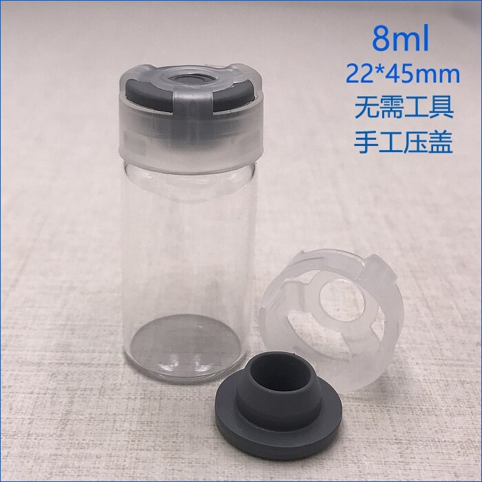 Transparent Essential Oil Bottle Thin Glass Small transparent Perfume Oil Vials Sample Test Bottle lab Sample Bottle with cover