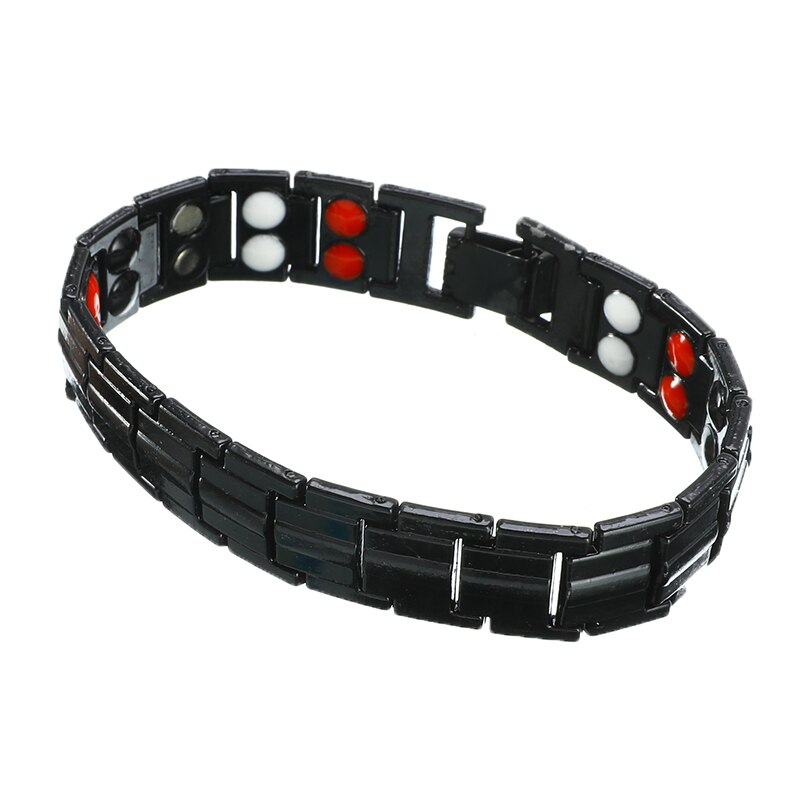 Magnetische Gezondheid Energie Armband Voor Mannen Black Artritis Bio Magneet Therapie Rvs Armbanden Armband Mannen Sieraden