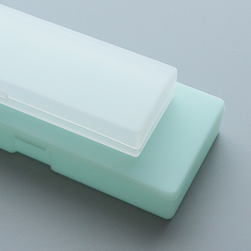 1844 student stationery box multi-functional plastic pencil box semitransparent frosted storage pencil case