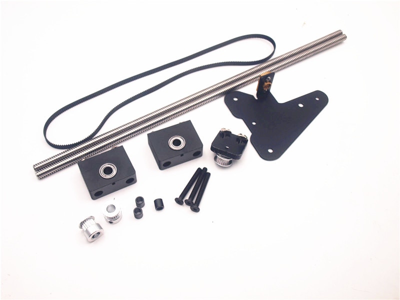 Funssor CR-10 dual Z achse upgrade kit Für Creality CR-10/ENDER3 3D Drucker einzigen motor dual Z achse pulley upgrade