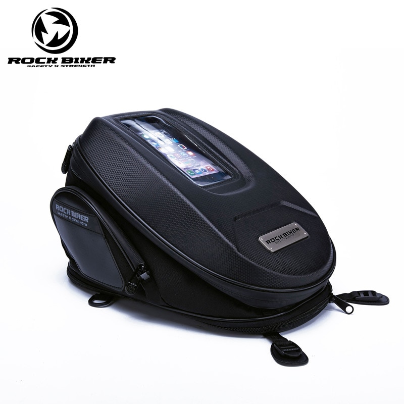 Hard Shell Motorcycle Tank Bag Big Screen Navigation Bag Phone Motorcycle Saddle Bag Waterproof Tail Luggage Oil Sacoche Moto