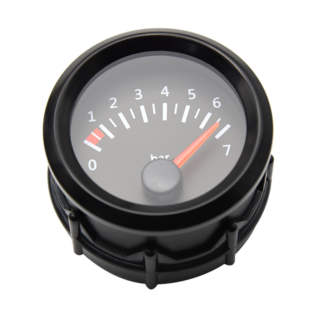 Para coche de gasolina 12V 52mm medidor de coche Universal Auto temperatura de agua temperatura de aceite prensa de aceite medidor de voltios de combustible con Sensor soporte negro