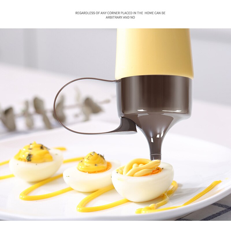 Fødevarekvalitet plast salatdressinger flaske anti-lækage klemme flasker til saucer olie bechamel hfing