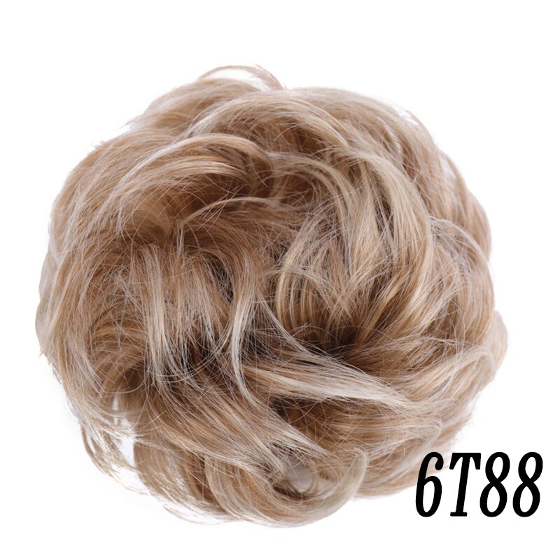 Xuanguang Rommelig Haarstukjes Voor Vrouwen Knot Elastische Chouchou Bun Opgestoken Donut Krullend Haar Touw: 6T88
