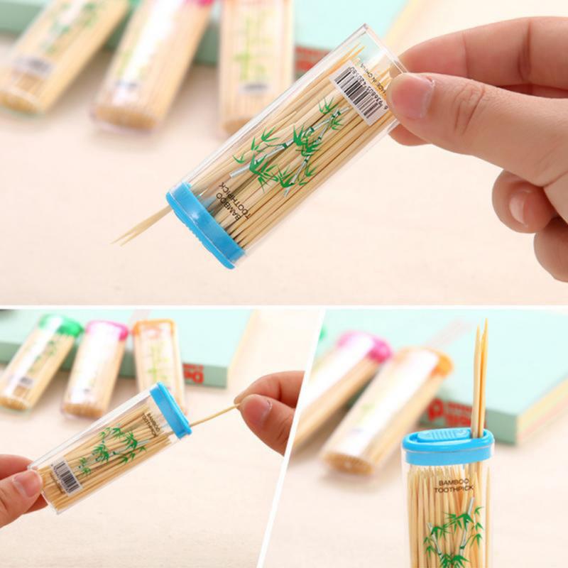Bamboo Toothpick Disposable Natural Toothpicks Fruit Single Sharp Tooth Sticks Family Kitchen Restaurant Care Tool