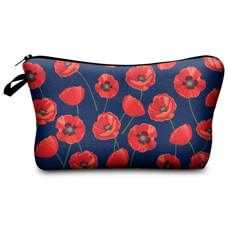 Jomtokoy Delle Donne Fiori di Stampa PatternTravel Sacchetto Cosmetico di Trucco della Borsa Del Sacchetto Femminile Della Borsa Della Chiusura Lampo ottavino Cosmetici Fare su Borse: Default Title
