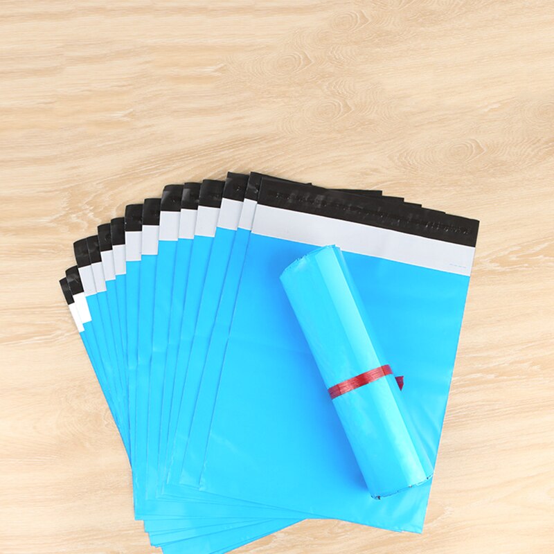 10Pcs Blue/Pink Plastic Courier Bag Milk Tea Color Mailing Bags Small Packaging Bag Business Express Poly Mailers