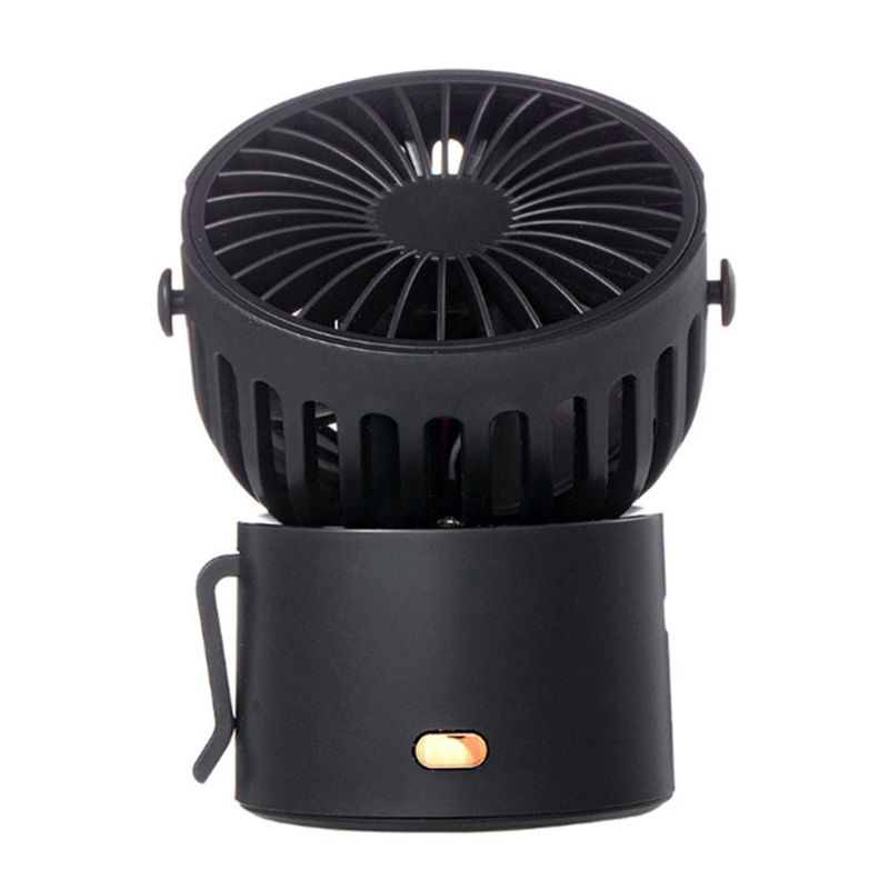 Multifunction Personal Fan Handheld, Mini Portable Fan USB Fan Rechargeable Powerful Personal Fans for Your Neck waist: black