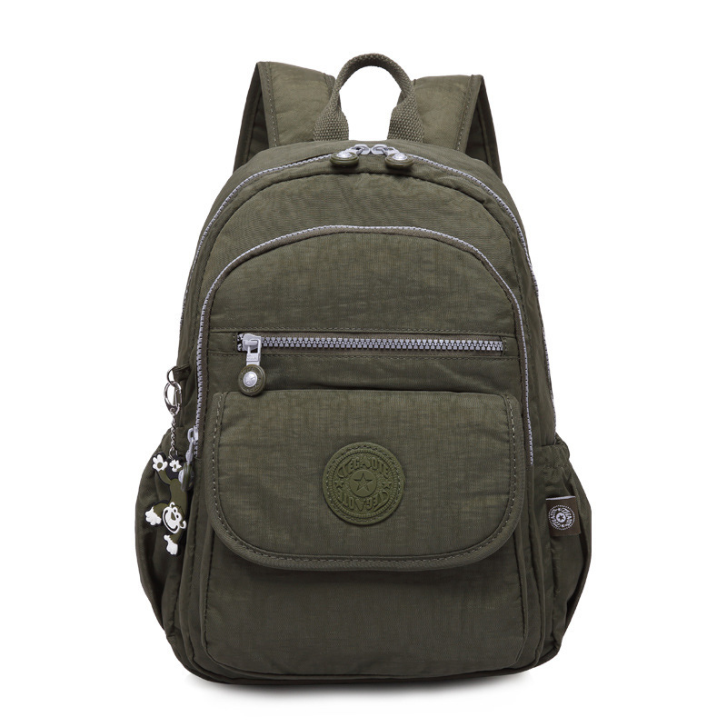 femmes deux épaule sac filles enfants école sacs à dos sacs pour garçons cartable sac à dos Mochila Colegio Mochilas Escolares: Army green