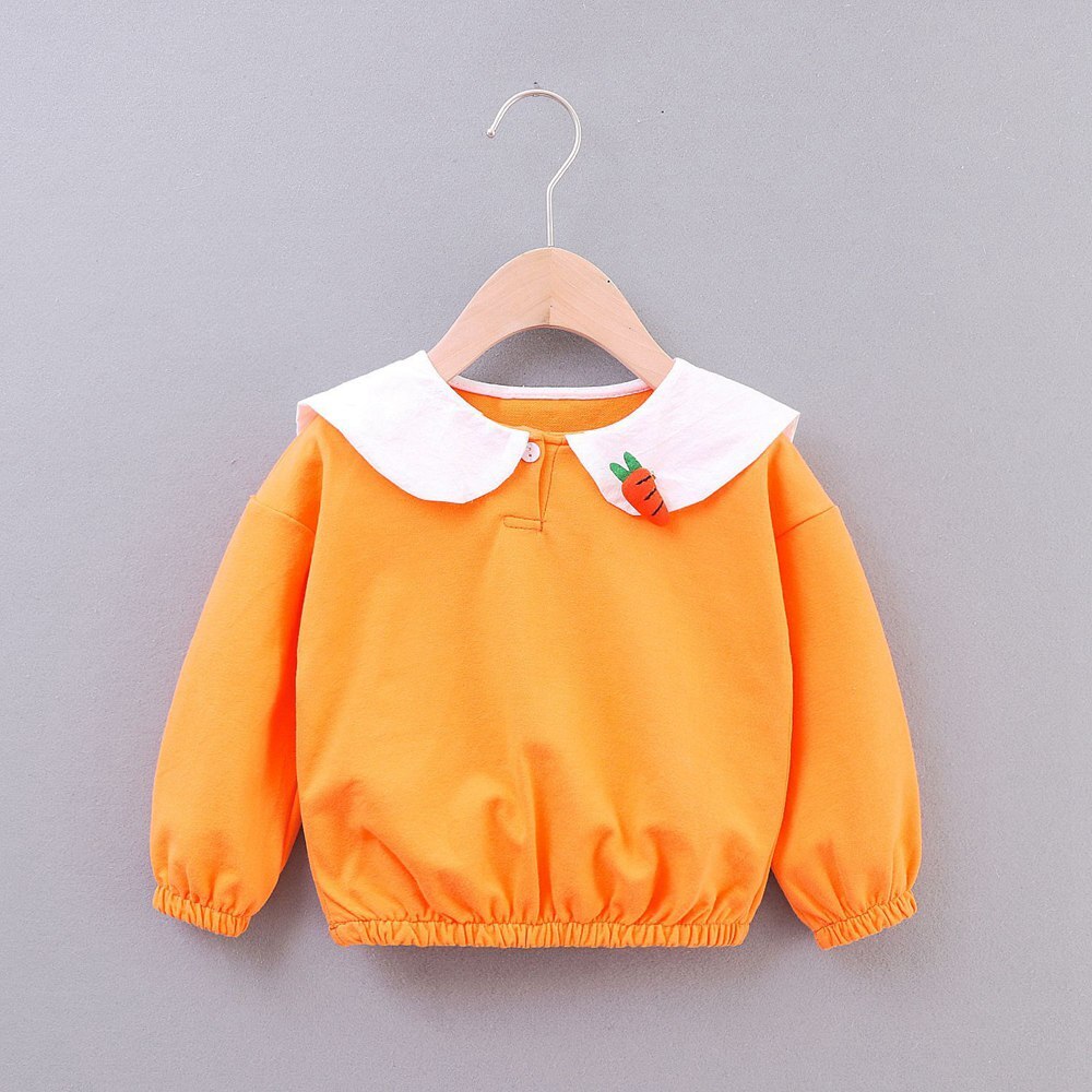 Söta hösttröjor för flickor barn baby spädbarn kartong öra långärmad sweatshirt toppar kappa ytterkläder  s9521