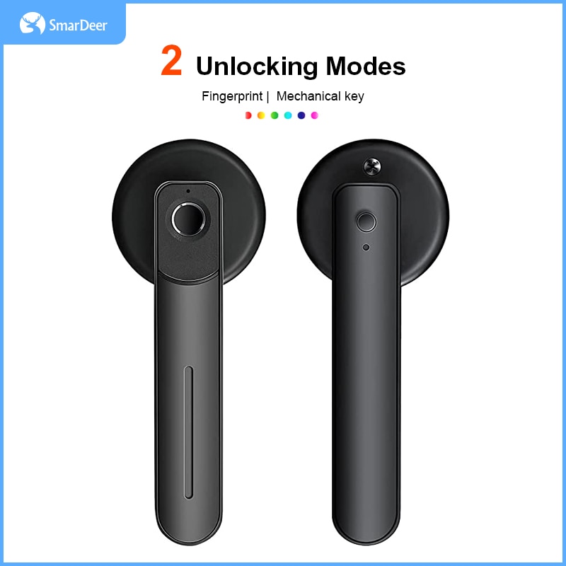 SmarDeer serratura elettronica per impronte digitali per impronte digitali biometriche di sicurezza maniglia accorto serratura per porta casa/Hotel/ufficio