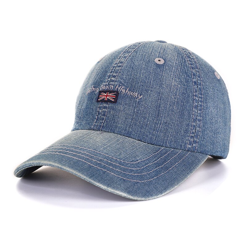 Adult Denim Baseball Hats Lady Summer Sun Cap Men Big Size Casual Snapback Caps 56-65cm 18 Colors: A11