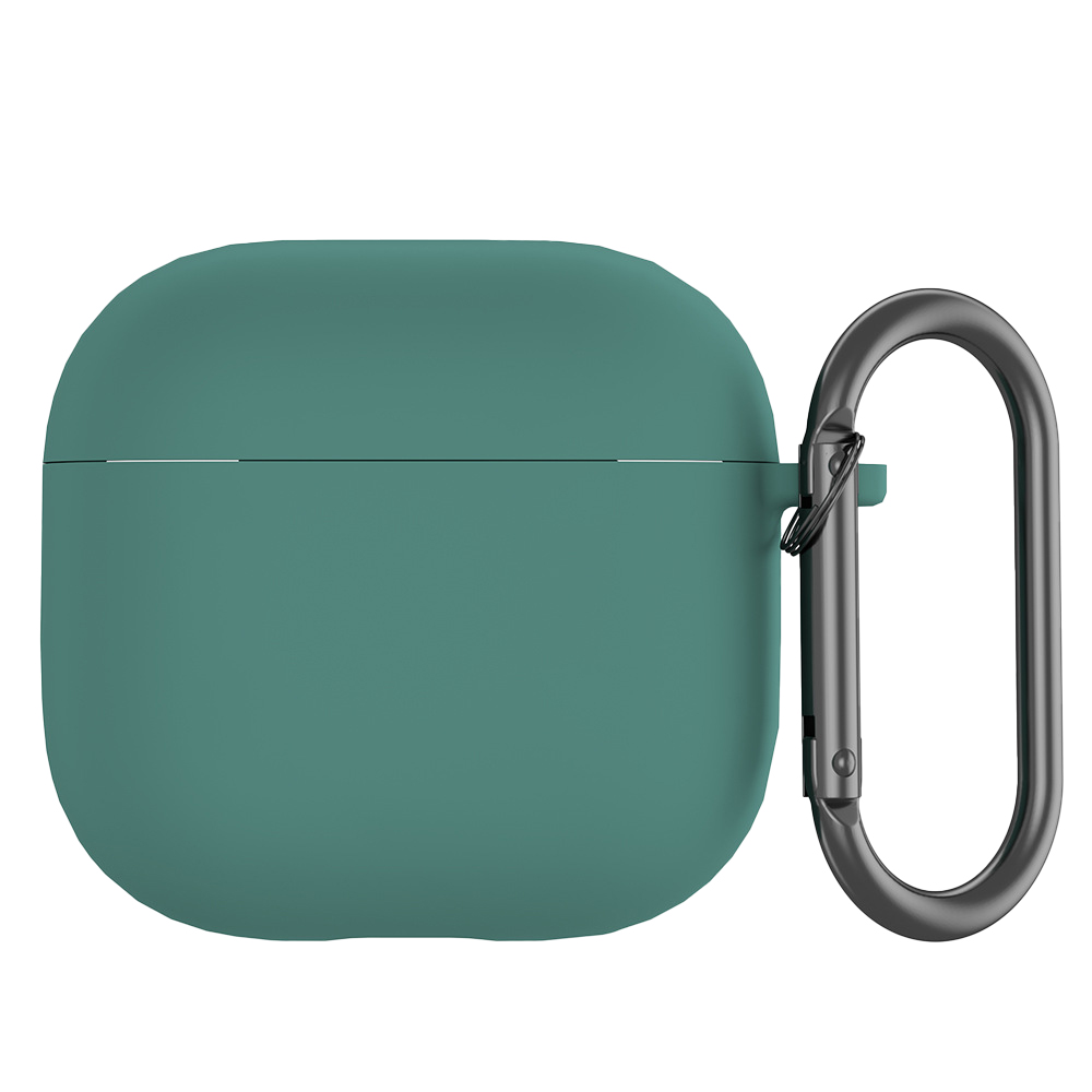 Protège-écouteurs AirPods 4, étui de charge, rangement de protection en caoutchouc souple avec porte-clés, coque anti-rayures: 天空蓝