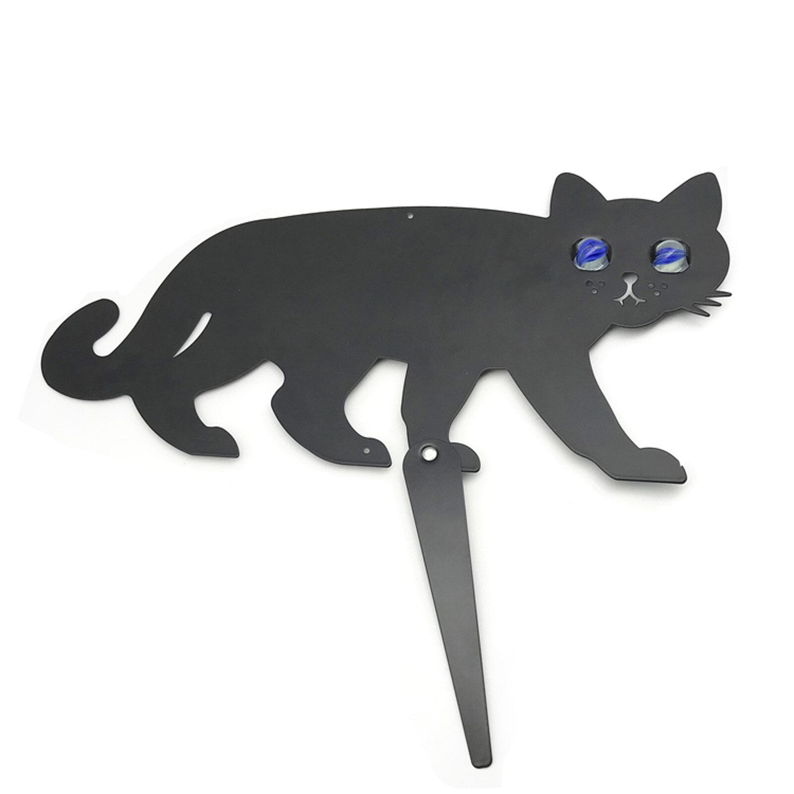 Outdoor Halloween Decorations Courtyard Black Cat Plastic Card Insertion Sign Waterproof Plastic Card Insertion Sign reutilisabl