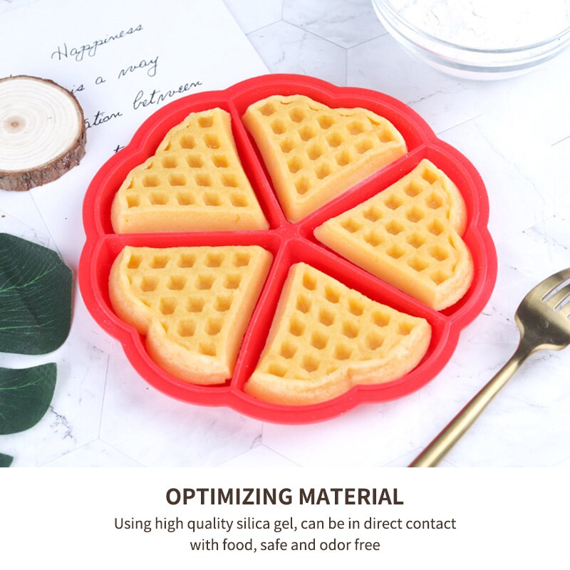 Non-stick Siliconen Wafel Mold Keuken Bakvormen Cakevorm Makers Voor Oven Hoge Temperatuur Bakken Set