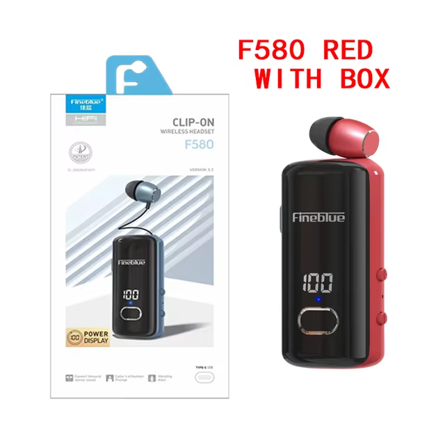Fineblue F580 Draadloze Koptelefoon Bluetooth 5.3 Intrekbare Draagbare Headset Gesprekken Herinneren Trillingen Sport Run Hoofdtelefoon F920 F520: YELLOW