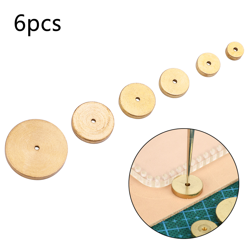 MIUSIE 6 Pcs Set Circular Alignment Regulation Position Gauge Margin Gauge, Marking, Positioning, Brass Margin Gauge
