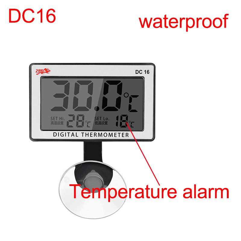 Waterproof LCD Digital Thermometer Aquarium Electronic Precision Fish Tank Temperature Measuring Tool With Probe Large Inventory: DC-16