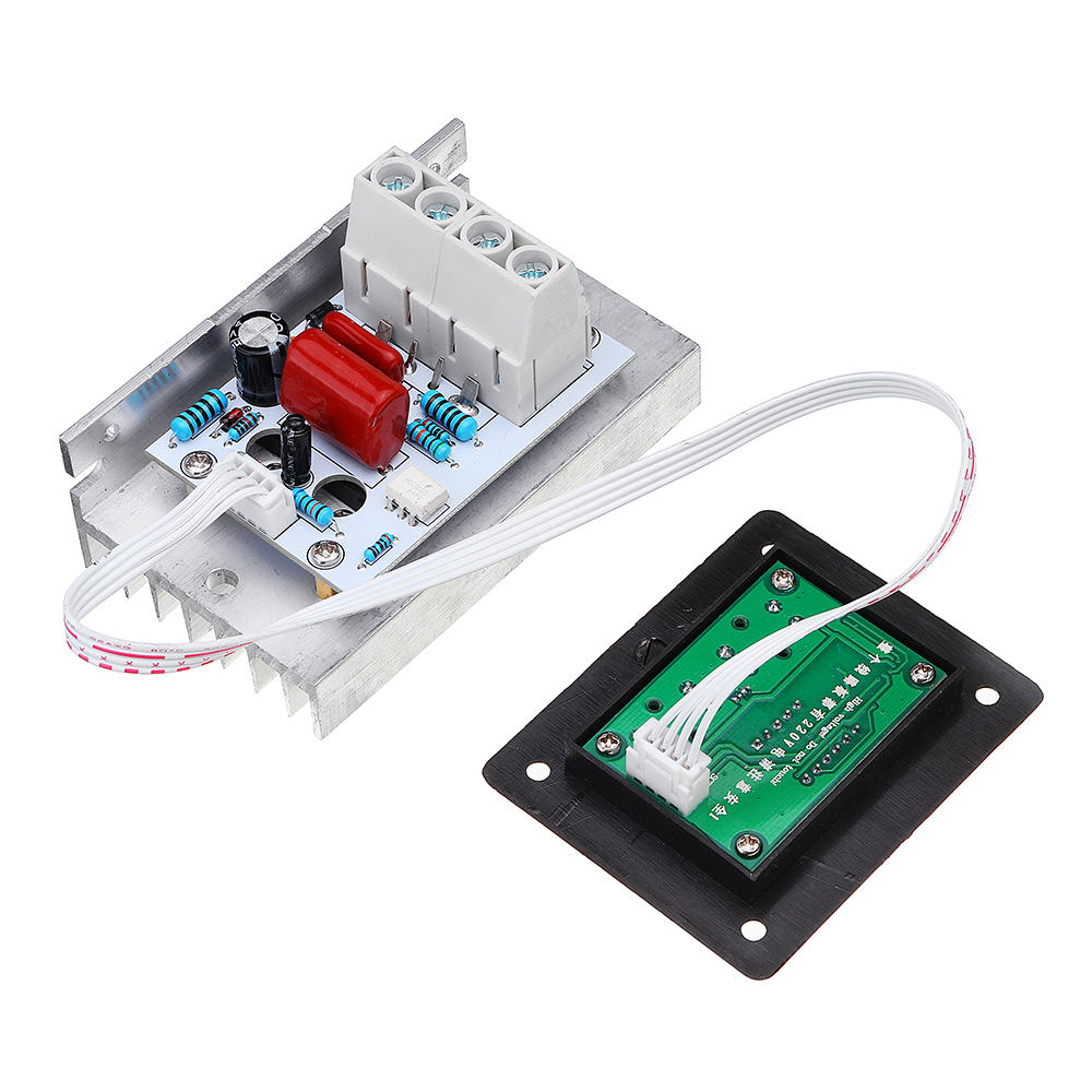 Contrôleur de vitesse Thermostat 220V, 10000W, variateur de vitesse électronique, contrôleur de vitesse, contrôle de la luminosité de l'éclairage, SCR