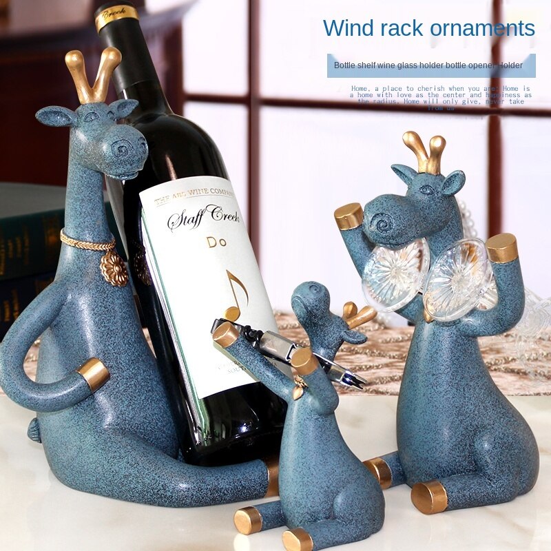 Europäischen Rotwein Halfter wohnzimmer luxus wein schrank dekorationen Hohe fuß wein glas Halfter haushalt wein flasche Gestell