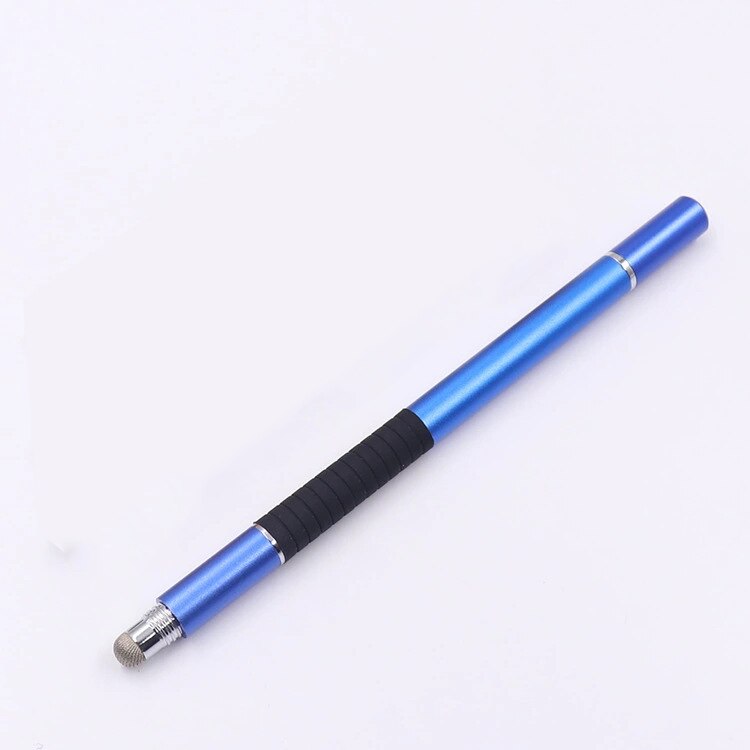 3 in 1 Fiber Stylus Pen Drawing Tablet Pens Capacitive Screen Touch Pen for Mobile Phone Smart Pen Accessories Ballpoint Pen: 1 Dark Blue Pen