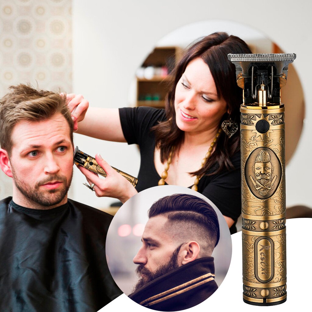 Rechargable Hair Clipper Powerful Cutting Machine Beard Barber Trimmer Hair Men haircut Styling tool hair cutting Beard: Default Title