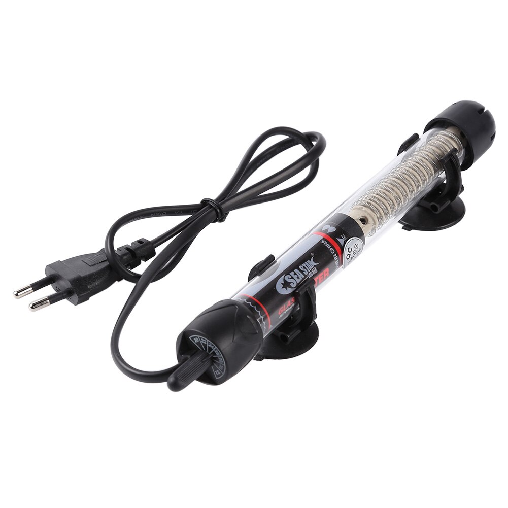 Automatic Adjust Temperature Heating Rod Aquarium Submersible Fish Tank Heater Electric Water Heater Boiler: 100W
