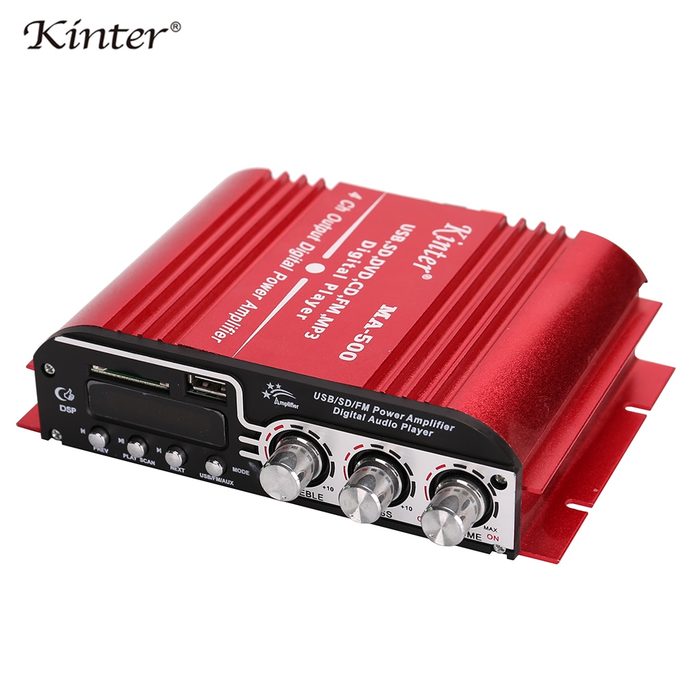 Kinter Ma-500 Sound Versterkers Audio 4 Kanaal Voor Speaker Hifi Stereo Met Sd Usb Bluetooth Fm Radio Control bass Trelbe Volume