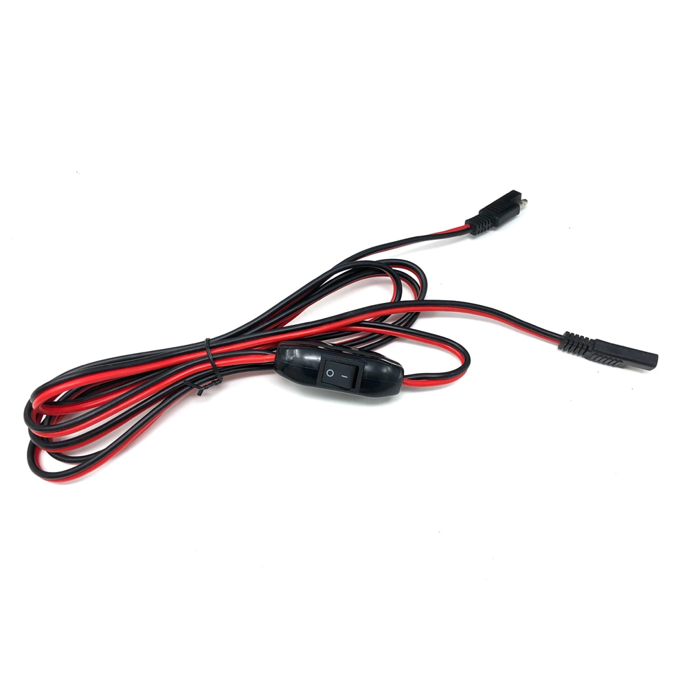 Sae para sae 2 pinos de desconexão rápida plugue sae cabo de extensão da bateria 180cm 14awg calibre para painéis solares do reboque do acampamento battrey