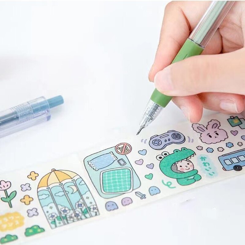 Pressable Pen Cutter Portable Utility Knife Express Box Opener Kawaii Stationery DIY Craft Handmade Tool School Office Supplies