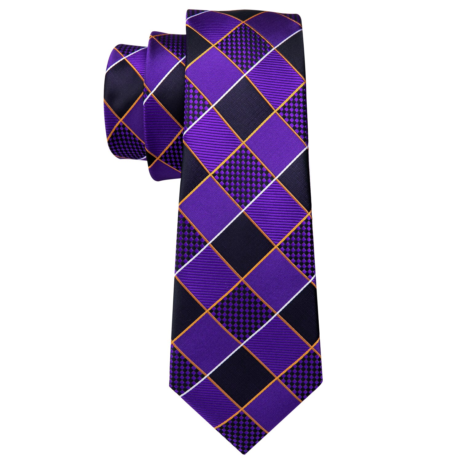 Deep Purple Paisley Silk Tie – Luxury Men’s Necktie for Wedding & Formal Wear