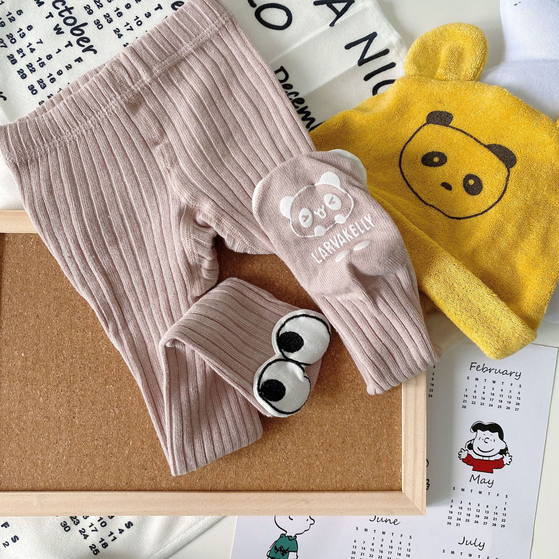 Herbst Gestrickte freundlicher Strumpfhosen Baumwolle Doppel Nadel Strumpfhosen Für Mädchen Niedlichen Ebene Baby Mädchen Kleinkind Winter Strümpfe: Rosa / 12m