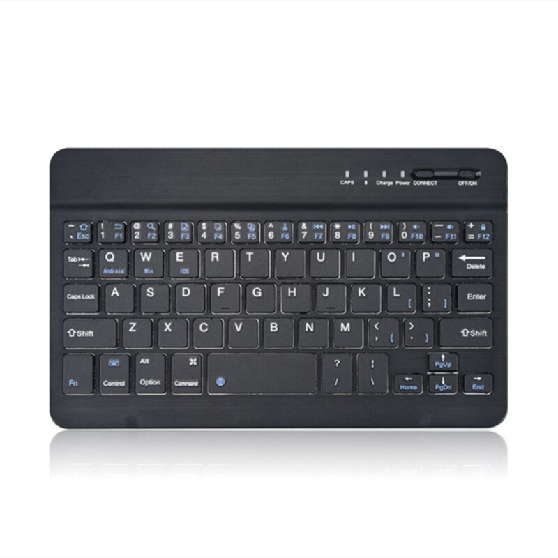 Rechargeable Bluetooth-compatible Keyboard for iPad Macbook Samsung Mini Wireless Keyboard For Smartphone Android IOS Windows: XJP032Black