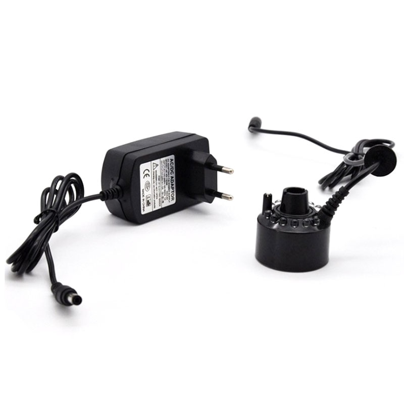 12 led  ac 100-240v industriell inkubator luftfuktare nebulisator rökmaskin drickande fontäner damm ultraljud dimma maker eu plug: Default Title