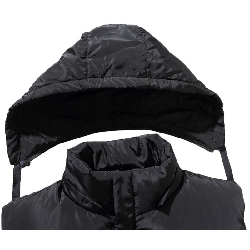 Veste à capuche d'hiver Gilet homme 6XL 7XL 8XL 9XL veste sans manches homme rouge bleu noir Gilet grande taille homme Gilet Uomo Inverno Mannen
