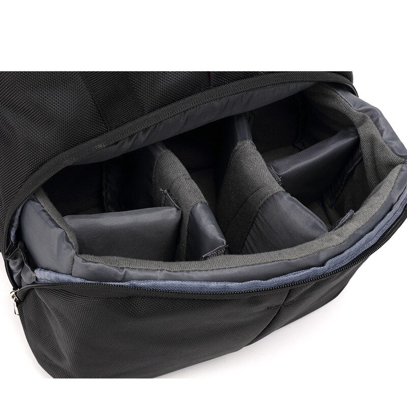 Fotógrafo multifuncional de gran capacidad Digital DSLR mesas de vídeo bolsa cubierta Cámara mochila Paquete de PC para Nikon Canon Sony
