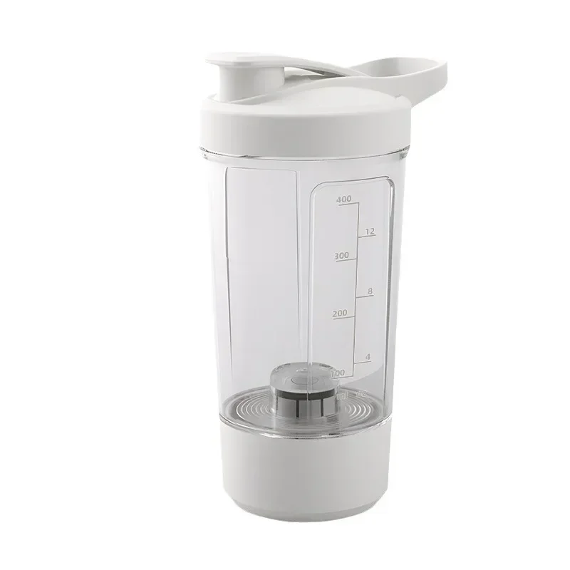 Coctelera de proteínas eléctrica portátil, licuadora recargable por USB, vasos mezcladores multiusos de 450ml para entrenamiento físico: Default Title