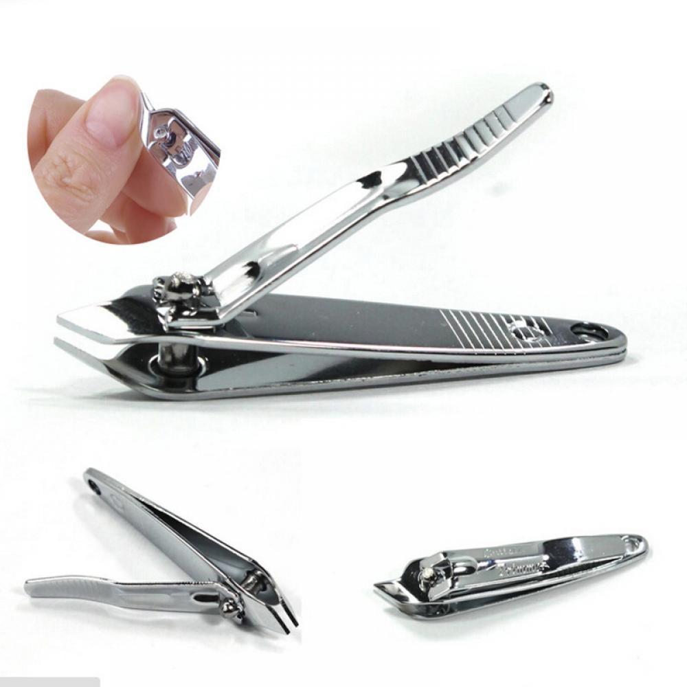 Stainless Steel Foldable Toe Nail Clippers Cutter Men Women Finger Toenail Scissors Nail Trimmer Keychain Manicure Pedicure Tool: B