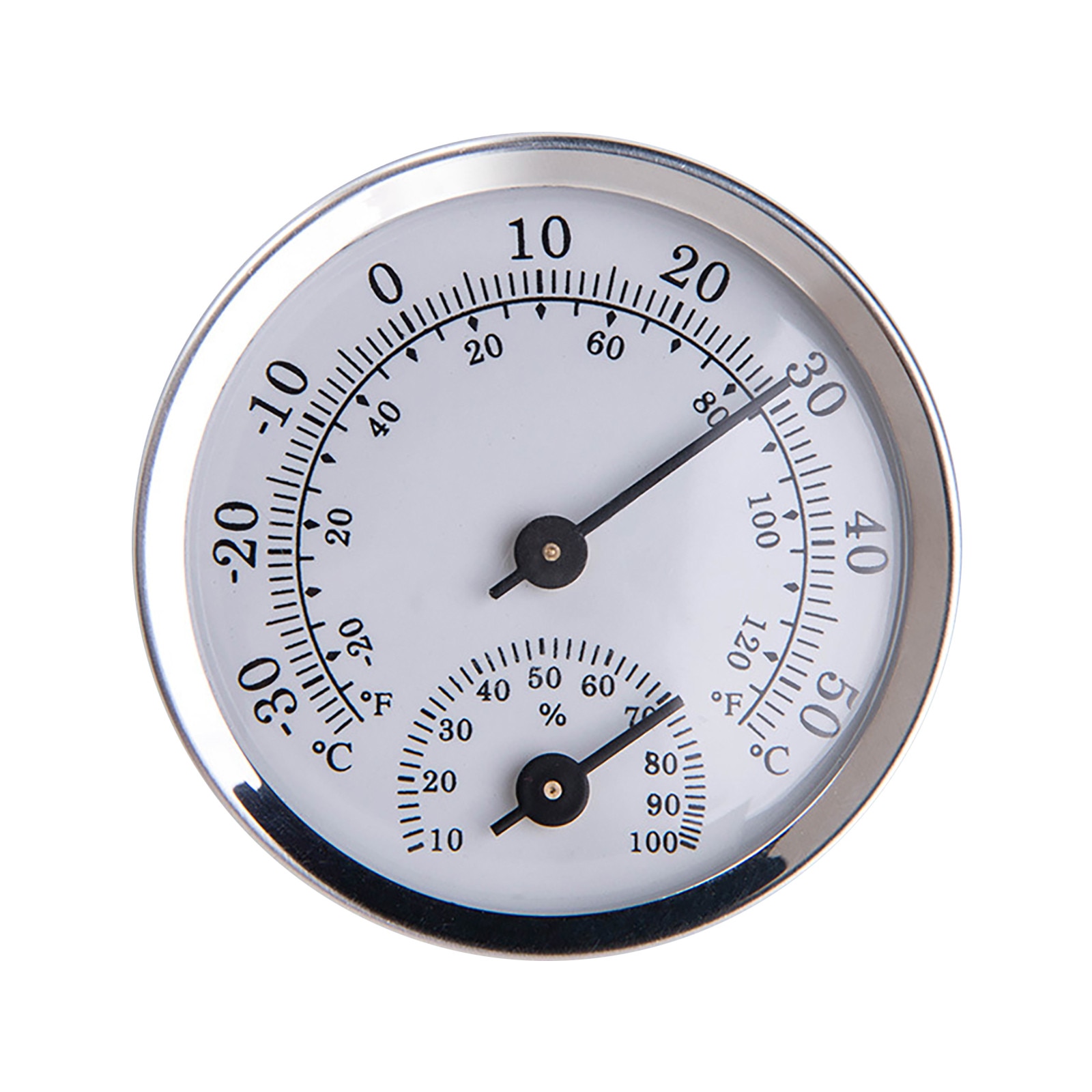 Vægmonteret analog fugtighedsmåler temperatur fugtighedsmåler termometer & hygrometer til sauna rum husstand