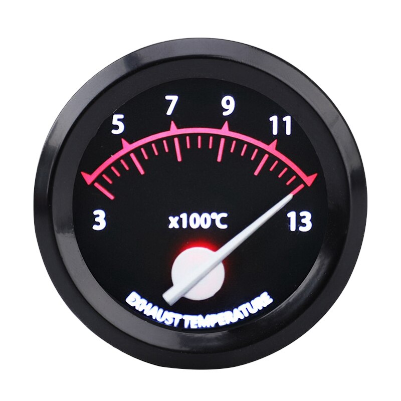 Indicador de temperatura de escape de coche, medidor de temperatura Universal de gases de escape, Ext, EGT con Sensor, 300-1300 Celsius, 12V, 52mm, 2 pulgadas: Default Title