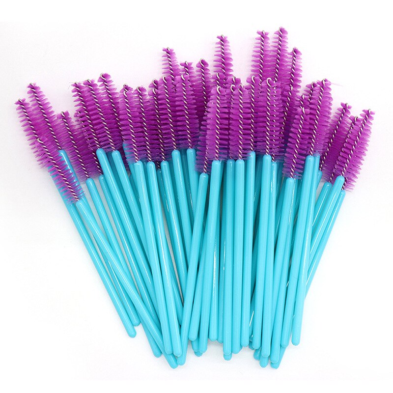 50 stk/pakke engangs øjenvippe børste øjenvippe makeup børste mini mascara wands børste øjenvippe forlængelse makeup værktøj: Aa100-05