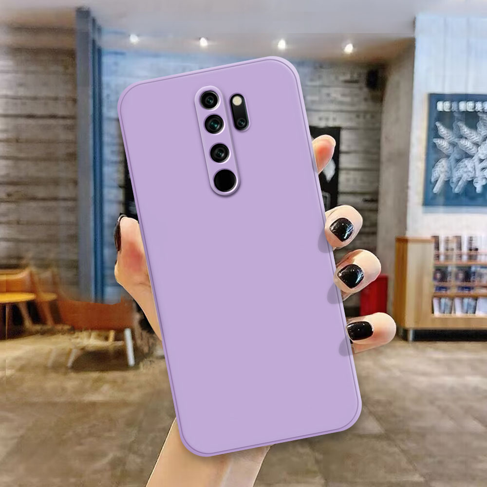 Funda para Redmi Note 8 Pro, Fundas de teléfono para Xiaomi Redmi Note 8 8T, Fundas de silicona suave a prueba de golpes: Aluminio / Gris