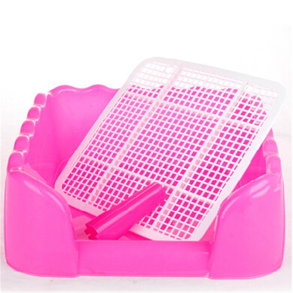 Dog Tray Grid Litter Boxes Large Pet Fenced Toilet Puppy Training Bedpan with Wall Indoor Pet Potty Easy to Clean Supplies